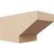 Ekena Millwork 6in. W x 6in. H x 12in. L Clemmons Woodgrain TimberThane Rafter Tail, Primed Tan RFTUR06X06X12CLERCPR - alternate 1